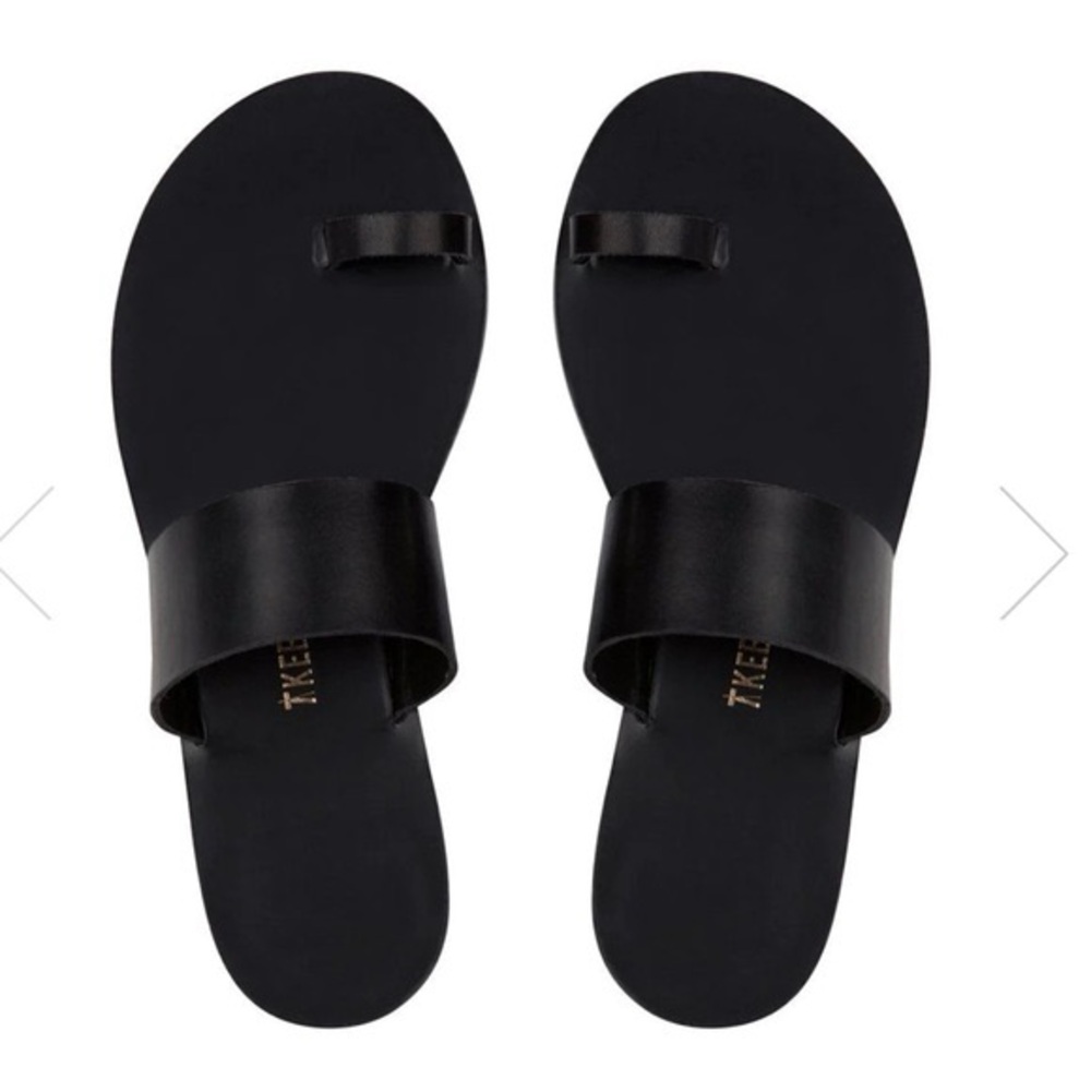 Tkees Dem Vegan Leather Sandals Black
